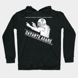 Davante adams || Las vegas raiders || White Retro Hoodie